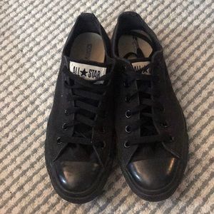 All black converse size 8